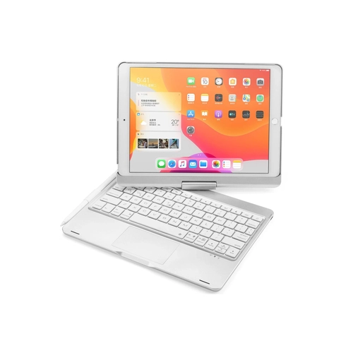 Newface iPad 10.2 (7.nesil) Klf Magic Dnen Klavyeli Tablet Klf - Gm