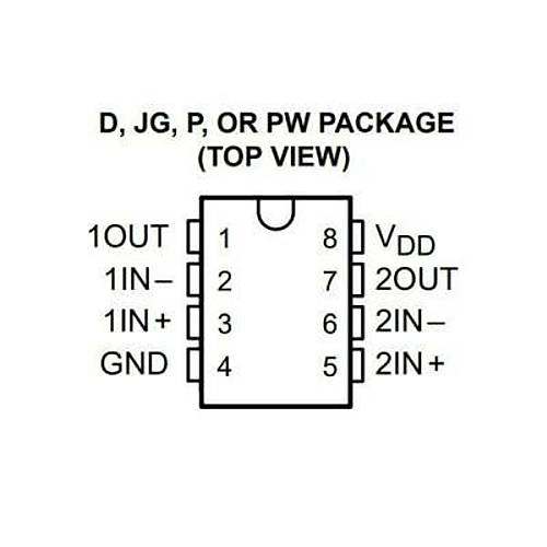 TLC272CP DIP-8 Entegre