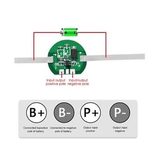 1S 3.2V 3A LifePO4 BMS Batarya Koruyucu Balans Devresi