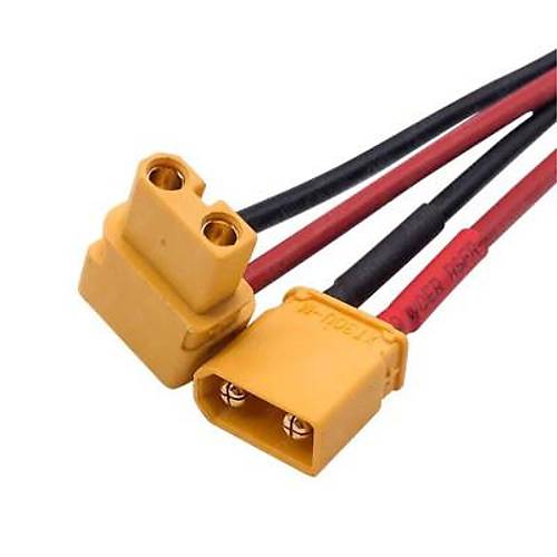 XT30ULW 90C Dii-Erkek Lipo Pil arj Kablosu Seti 10cm