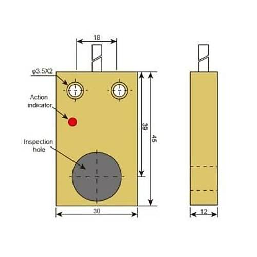 TL-W7E1 6-36V 7mm NPN NO Endktif Mesafe Sensr