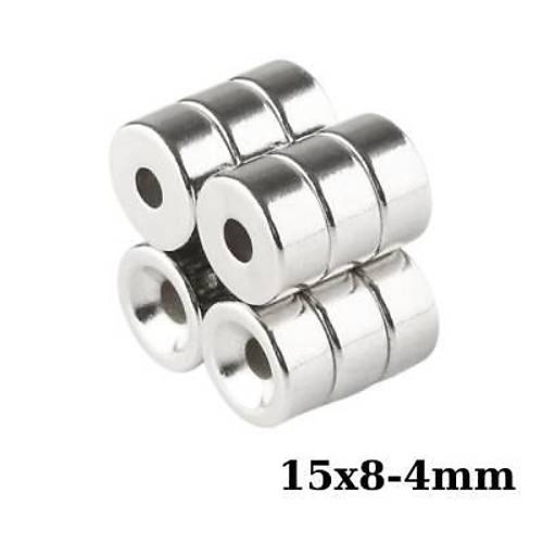 15X8-4mm Hava Delikli Neodyum Gl Mknats - Neodim Magnet