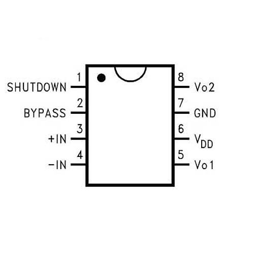 LM4871MX/NOPB 3W Ses ve Güç Amplifikatör Entegresi