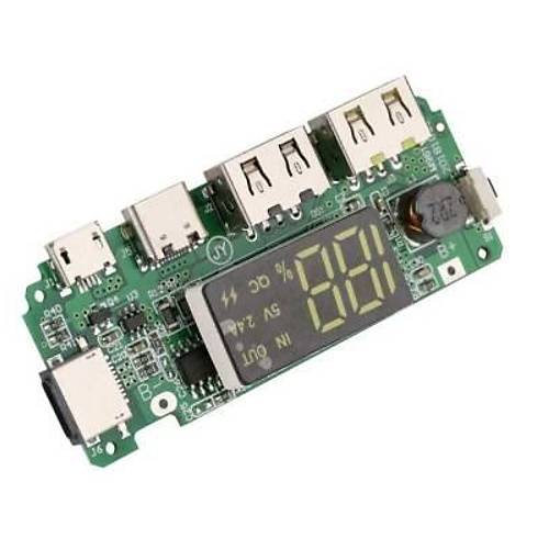 ift USB 5V 2.4A Led'li Micro Type-C Powerbank Modl
