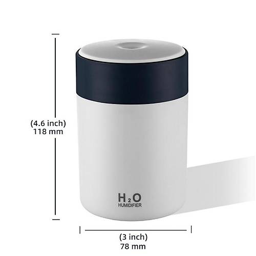 DivexUSB Led Ikl Hava Nemlendirici Colorful Humidifier Beyaz H-41