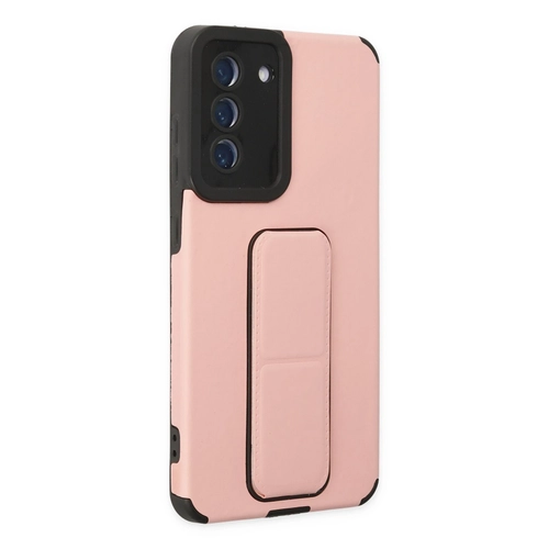 Newface Samsung Galaxy S21 FE Klf Mega Standl Silikon - Pudra