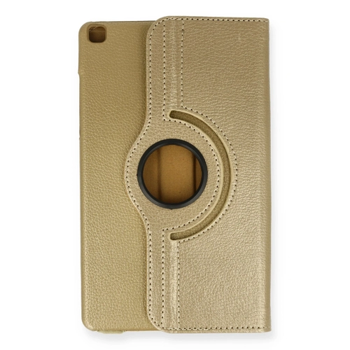 Newface Samsung Galaxy Tab A9 Klf 360 Tablet Deri Klf - Gold