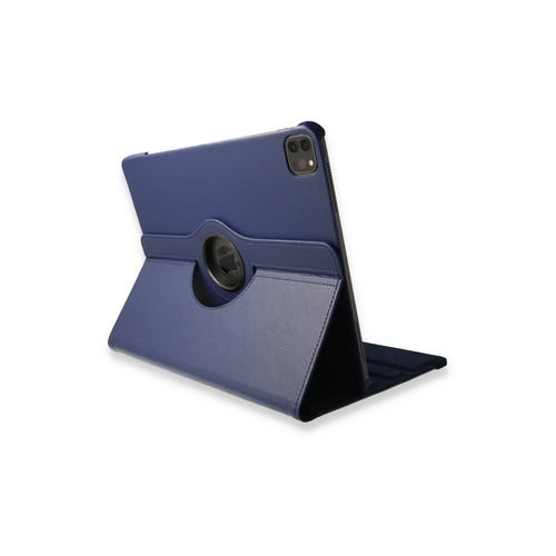Newface iPad Pro 12.9 (2021) Klf 360 Tablet Deri Klf - Lacivert
