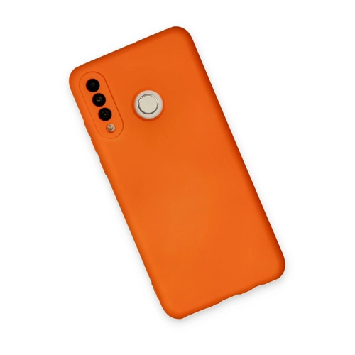 Newface Huawei P30 Lite Klf Nano ii Kadife Silikon - Turuncu