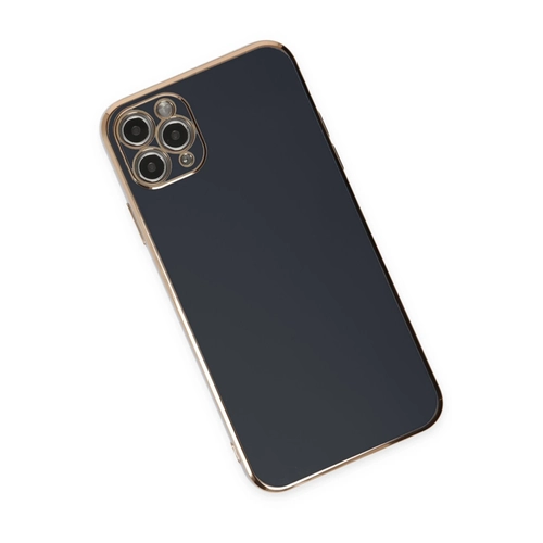 Newface iPhone 11 Pro Max Kılıf Volet Silikon - Siyah