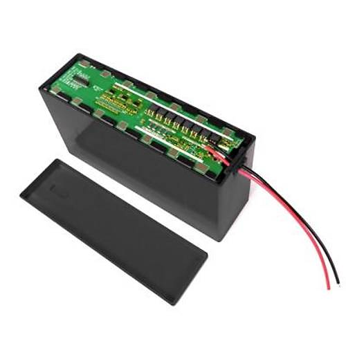 Li-ion 18650 13S 6P 48V 30A 78'li E-Bike Batarya Kutusu Seti - Siyah