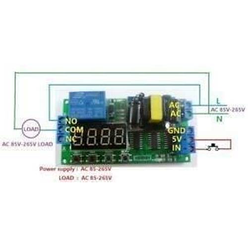 AC 220V Zaman Ayarl Rle Modl PLC Uyumlu IO23B0