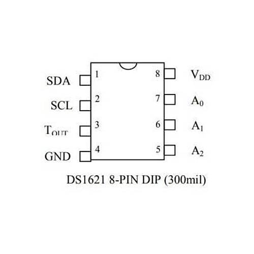 DS1621 DIP-8 Scaklk Sensr Entegresi