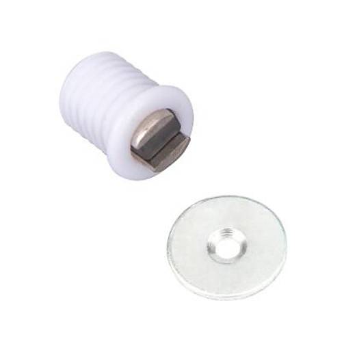 Mknatsl Plastik Mobilya Kapak Kilidi 14mm - Beyaz
