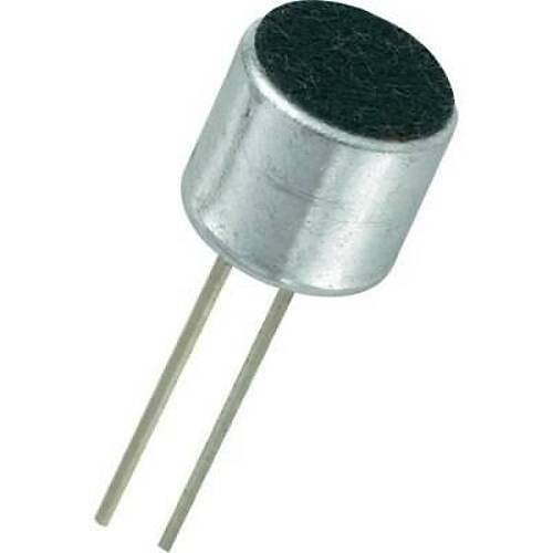 Elektret Kapasitif Mikrofon Kapsl 6mm