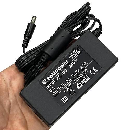 12V 3A AC-DC Adaptr Priz Tipi