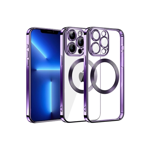 Newface iPhone 13 Pro Max Kılıf Slot Silikon - Mor