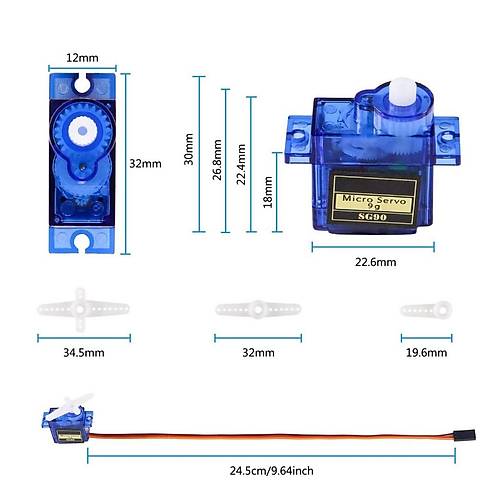 SG90 RC Mini Servo Motor Micro Servo Motor SG90 9g 360