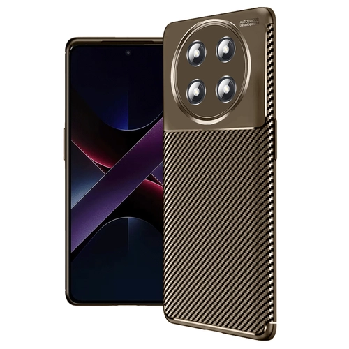 Newface Honor Magic 7 Lite Klf Auto Focus Karbon Kapak - Kahverengi
