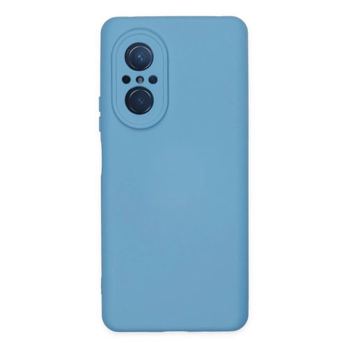Newface Huawei Nova 9 SE Klf Nano ii Kadife Silikon - Mavi