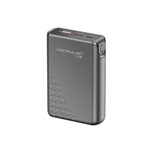 Konfulon A6Q 22.5W Usb 3.0 ve 20W Type-C kl 10.000 mAh PD Powerbank - Siyah