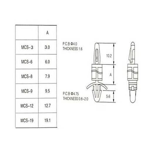 MCS-8 Plastik Trnakl Distans