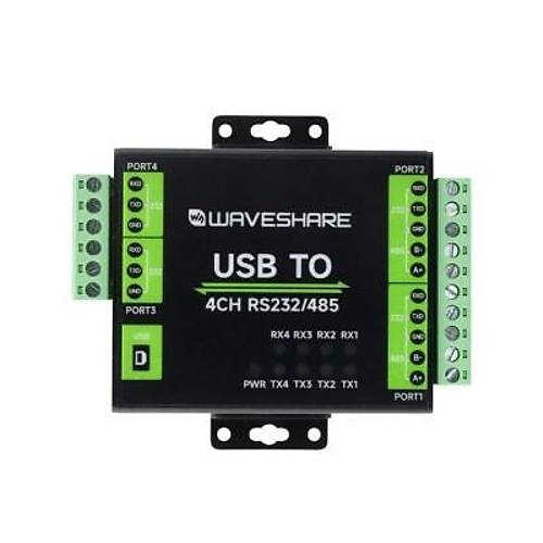 Endstriyel zoleli USB'den 4 Kanal RS232/485'e Dntrc