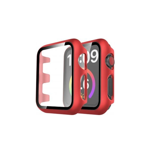 Newface Apple Watch 38mm Caml Kasa Ekran Koruyucu - Krmz