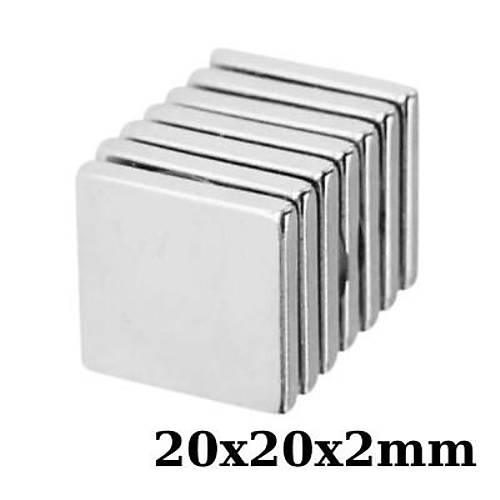 20x20x2mm Neodyum Gl Mknats - Neodim Magnet