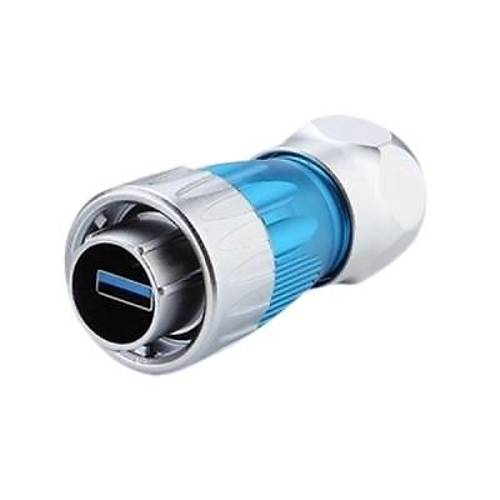 DH24-USB3-MP-MP-0D5M-001 Su Geirmez Data Erkek Konnektr - 0.5M Kablo