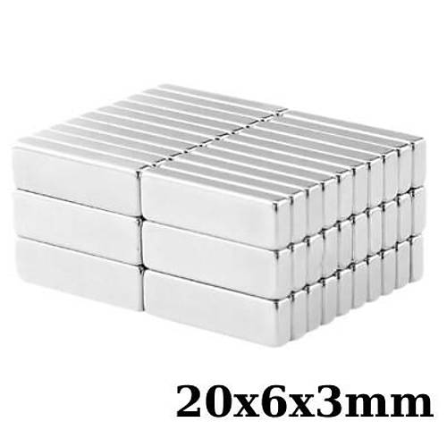 20x6x3mm Neodyum Gl Mknats - Neodim Magnet