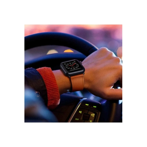Newface Apple Watch 38mm KR415 Luaz Deri Kordon - Siyah
