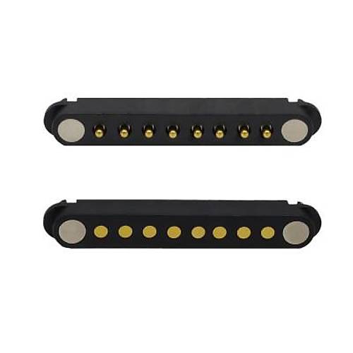 8-Pin 2.54mm Pogo Pin Manyetik Konnektr Takm