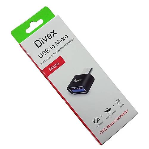 Divex Usb to Micro OTG Micro Konnektr Siyah DO-180