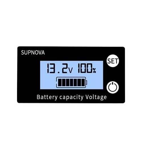 DC 8-100V Lityum Pil / Ak Kapasite Gstergesi - Mavi