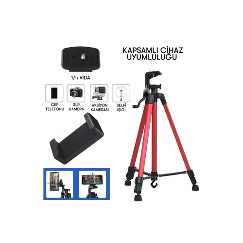 Newface 3366 Tripod - Krmz