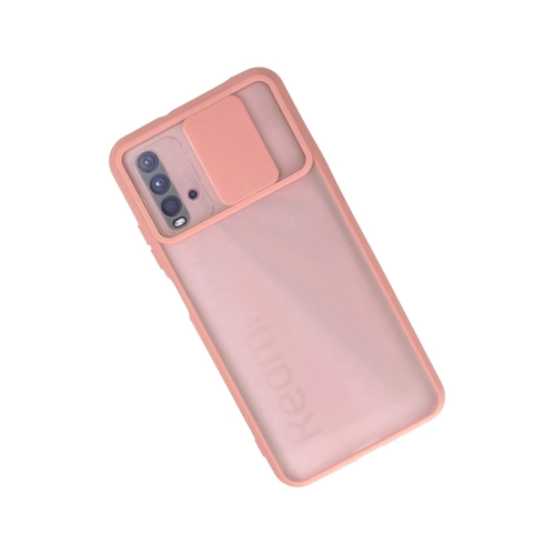Newface Xiaomi Redmi 9T Klf Palm Buzlu Kamera Srgl Silikon - Pembe
