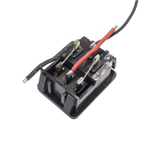 DB-14 Erkek Power Soketi Krmz Ikl Anahtarl - Kablolu