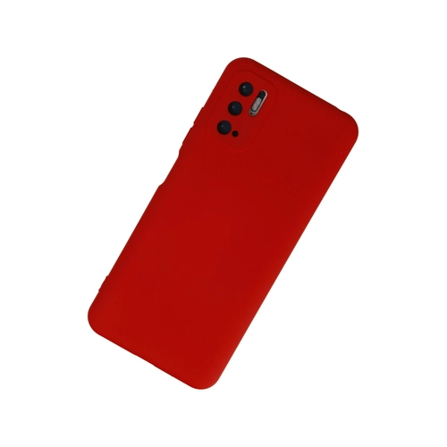 Newface Xiaomi Redmi Note 10 5G Klf Nano ii Kadife Silikon - Krmz