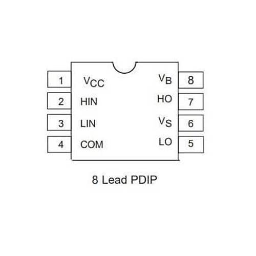 IR2106PBF DIP-8 Mosfet Src Entegresi