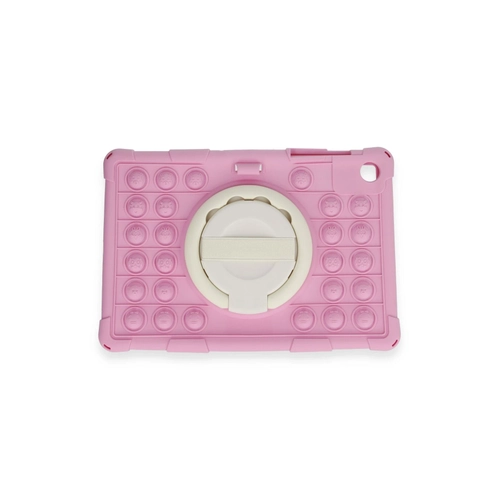 Newface Samsung Galaxy Tab A9 Klf Patpat El Tutma Aparatl Standl Tablet Silikon - Pembe