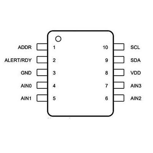 ADS1015IDGSR VSSOP-10 Analog Dijital Dntrc Entegresi