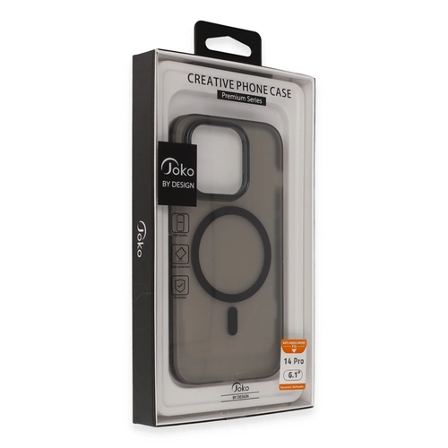 Joko iPhone 14 Pro Frost Standl Magsafe Kapak - Derin Mor