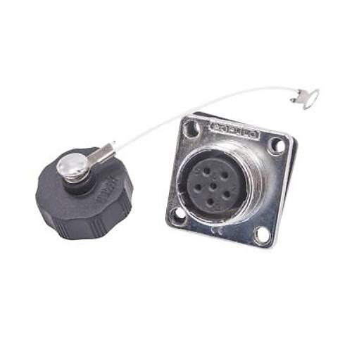 WS16 6 Pin 16mm Su Geirmez Flanl Konnektr - Dii