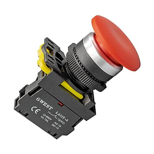 Gwest A5-01M 22mm Kayc Stop Mantar Buton Krmz 1NC