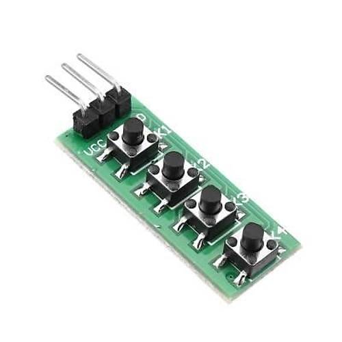 KC11B04 4 Butonlu Analog Sinyal k Kart - Arduino Uyumlu