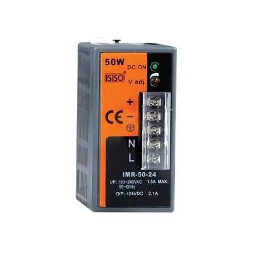IMR-50-24 - 50W 24VDC 2.1A Ray Montajl Kapal Tip Mini G Kayna