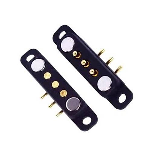 3-Pin 2.54mm 90C Pogo Pin Manyetik Konnektr Takm - Kulakl