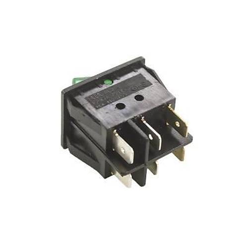 KCD4 kili Ikl ON-OFF Switch Yeil 6 Pin