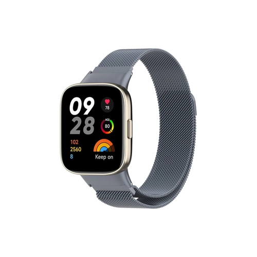 Newface Xiaomi Redmi Watch 3 Metal Mknatsl Kordon - Gri